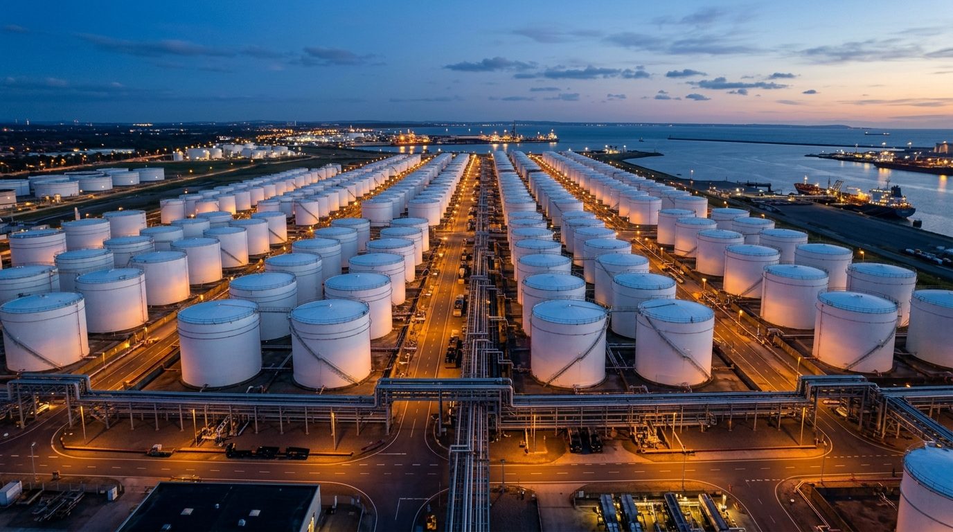 Резервуарный парк нефтебазы
